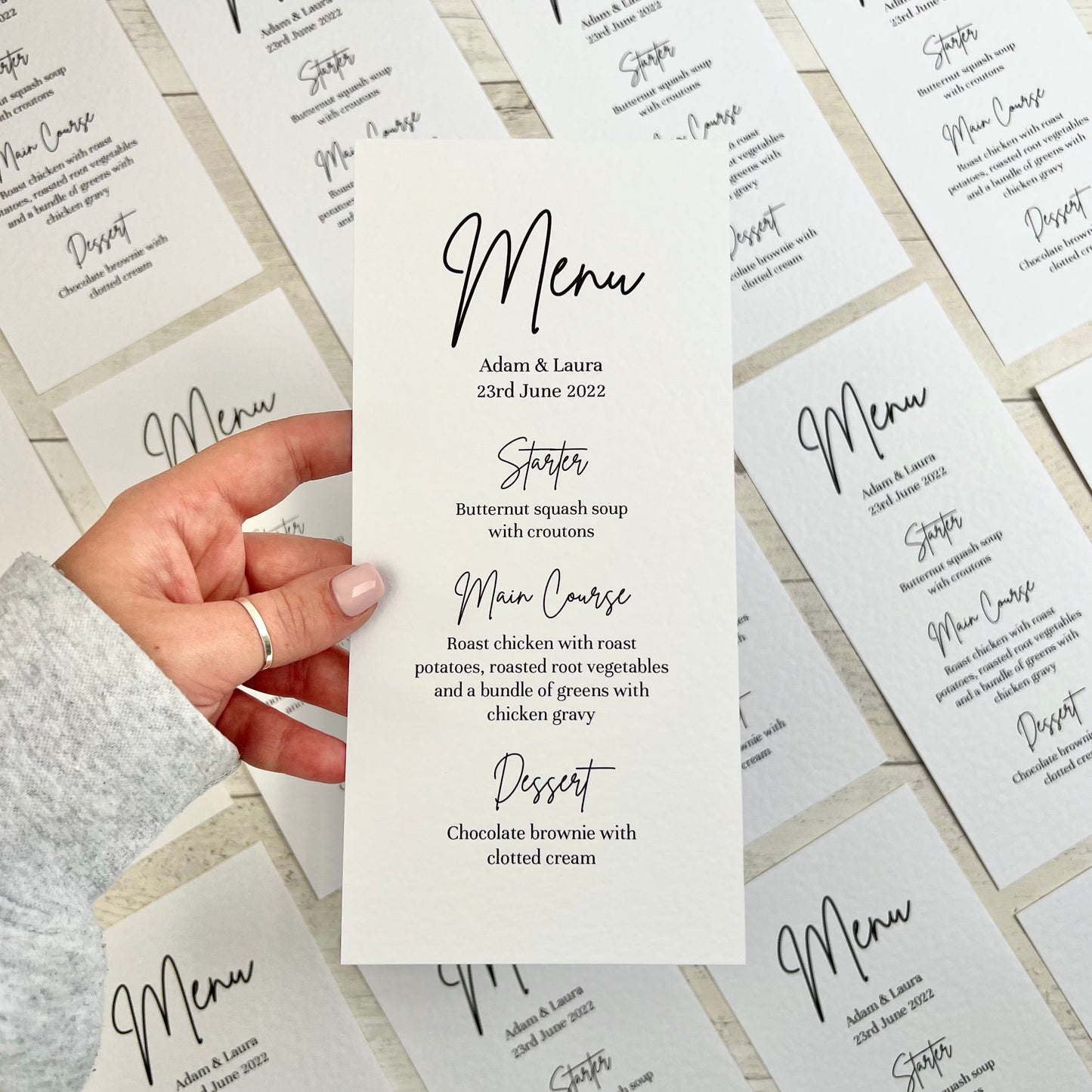 Brittany Menu Cards