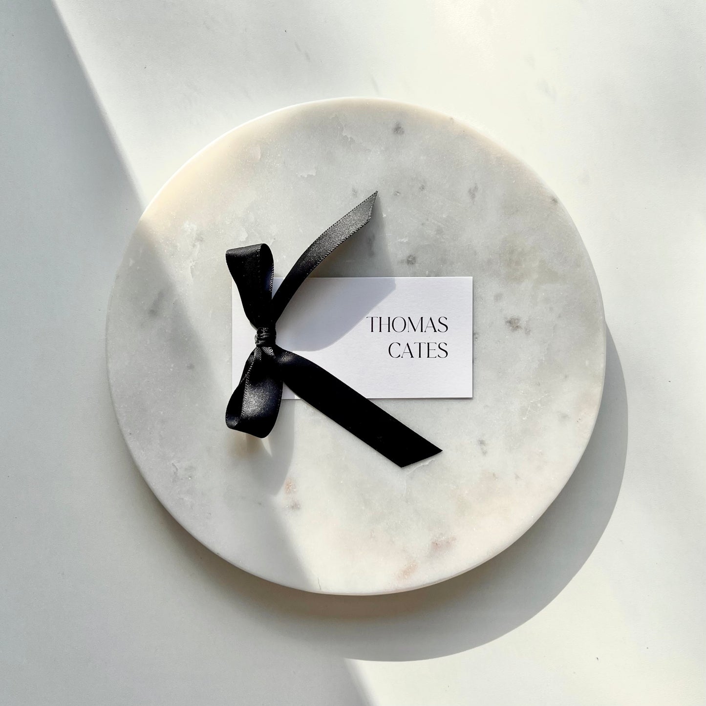 Ivy Place Card With Black Bow