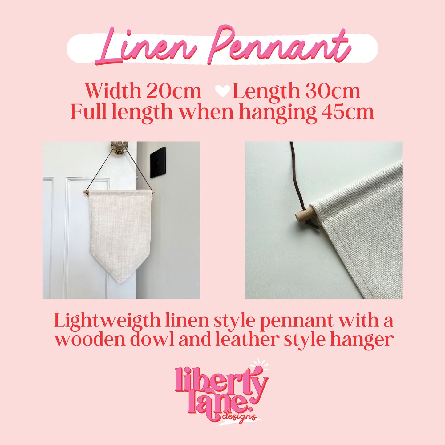 Meet Me In Ibiza Linen Style Hanging Pennant