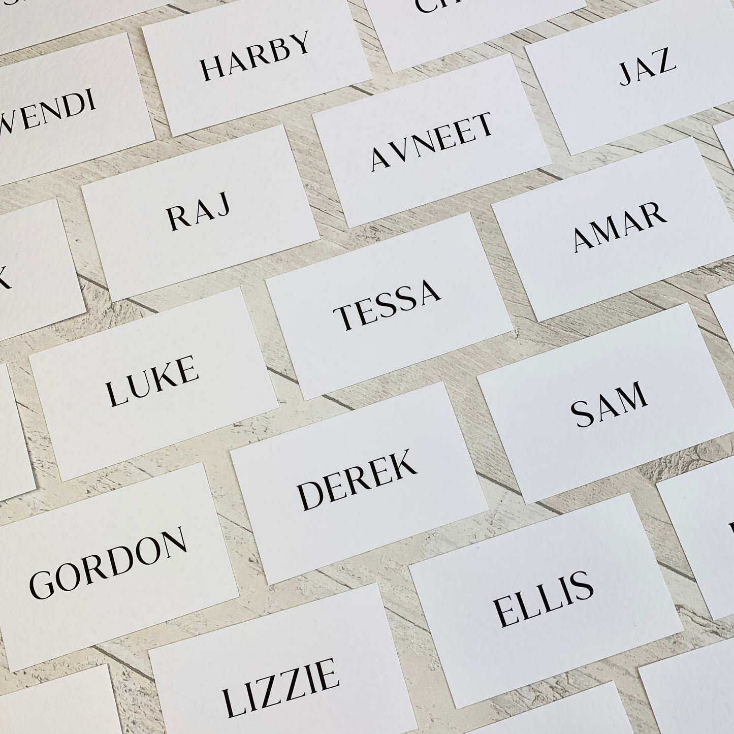 Sarah Place Cards