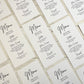 Brittany Menu Cards