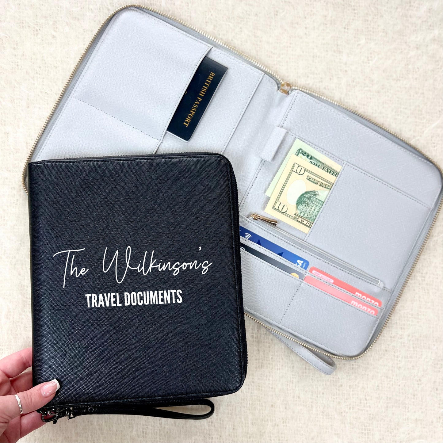 Personalised Travel Documents Wallet