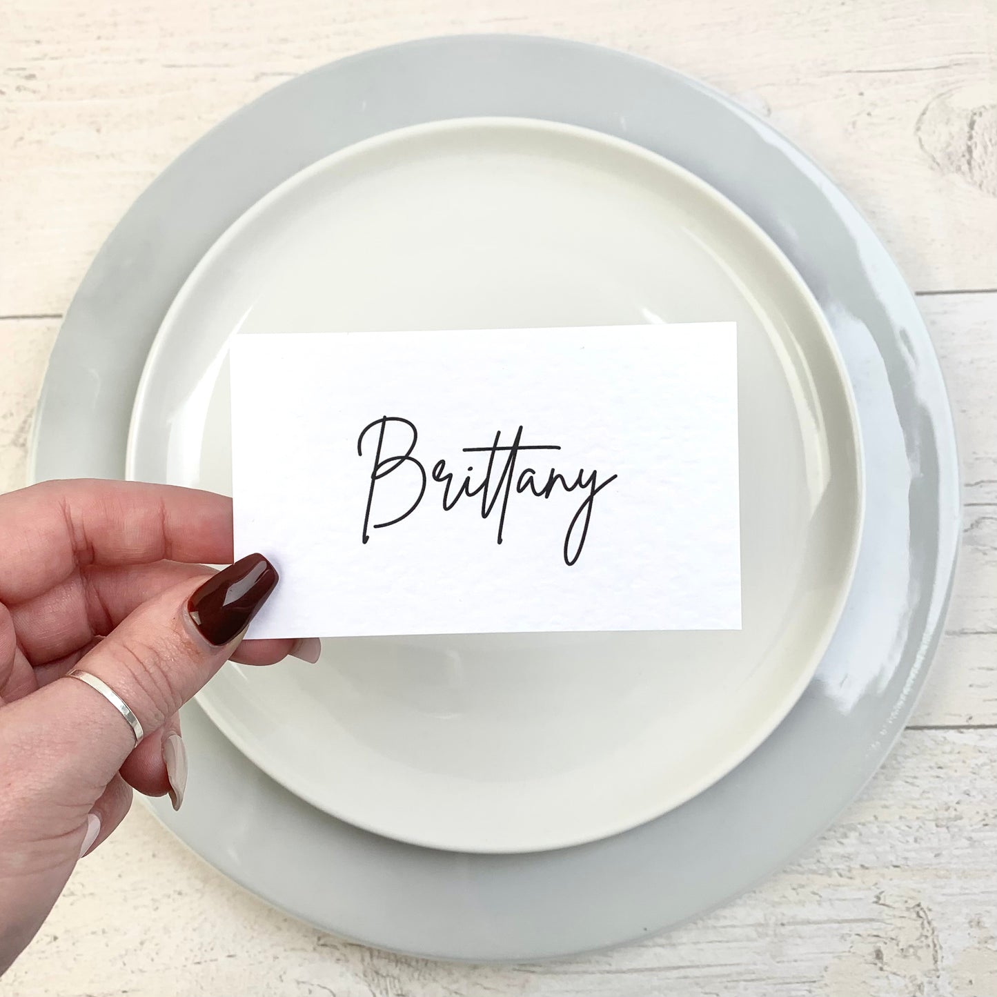 Brittany Place Cards