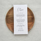 Elsie Menu Place Cards