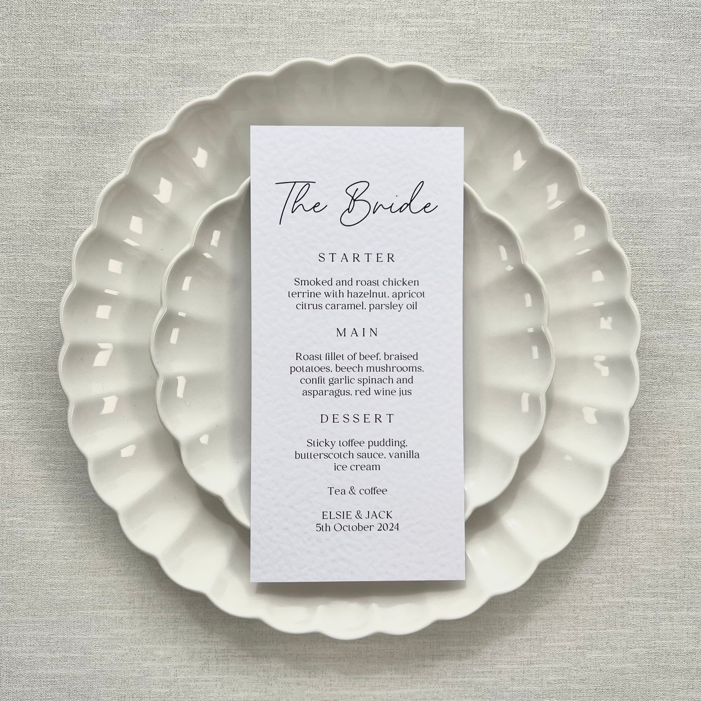 Elsie Menu Place Cards