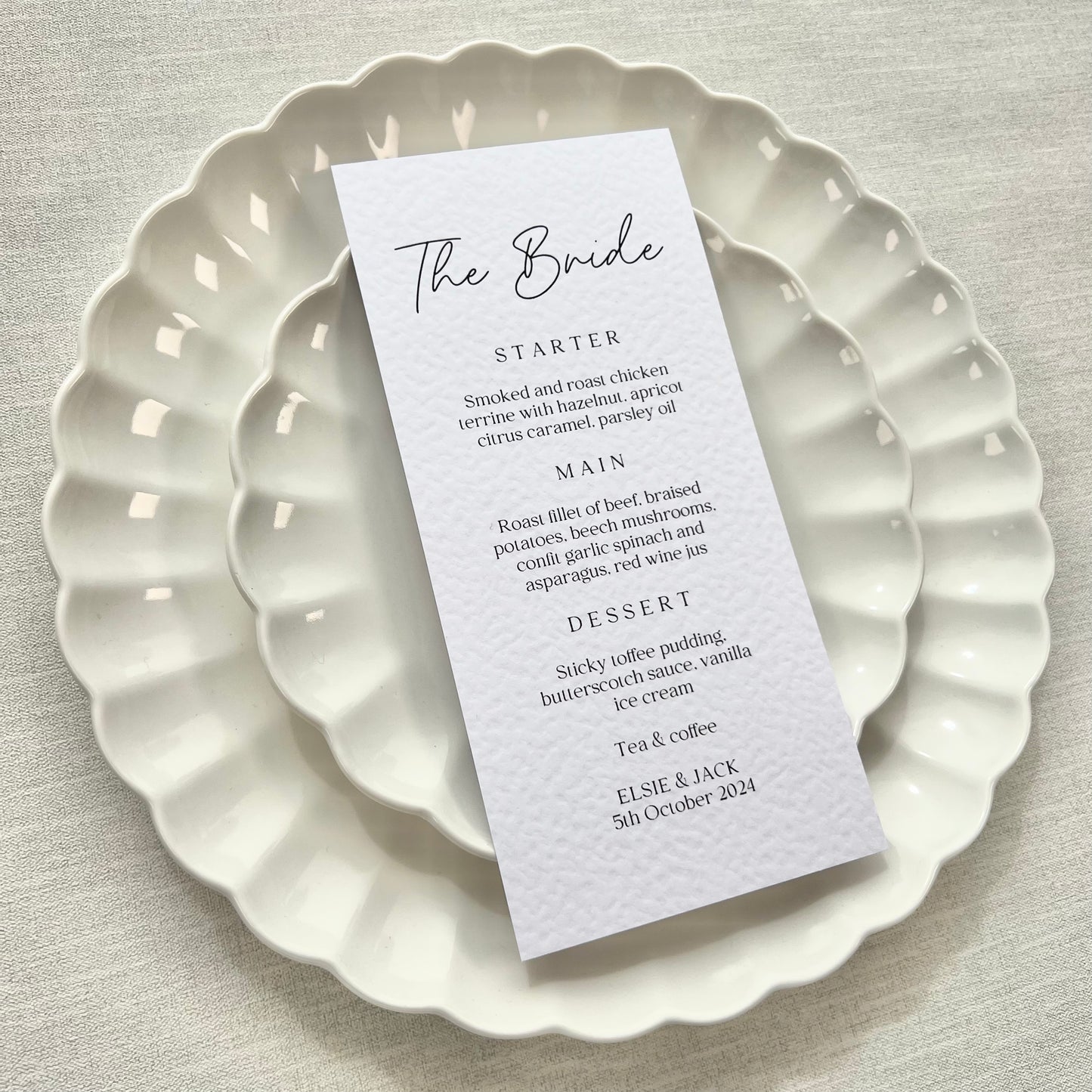 Elsie Menu Place Cards