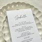 5x7 Isabelle Menu Place Cards