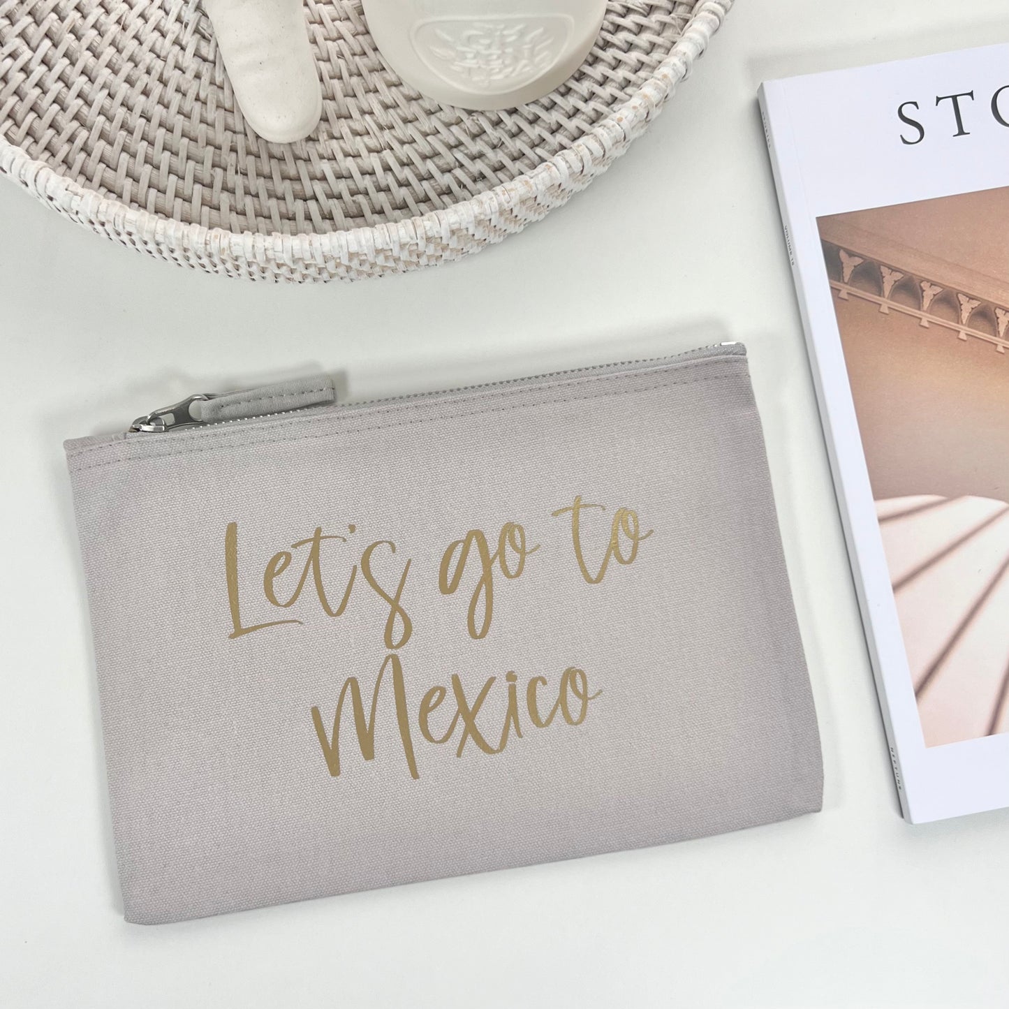 Let's Go To Mexico Travel Pouch