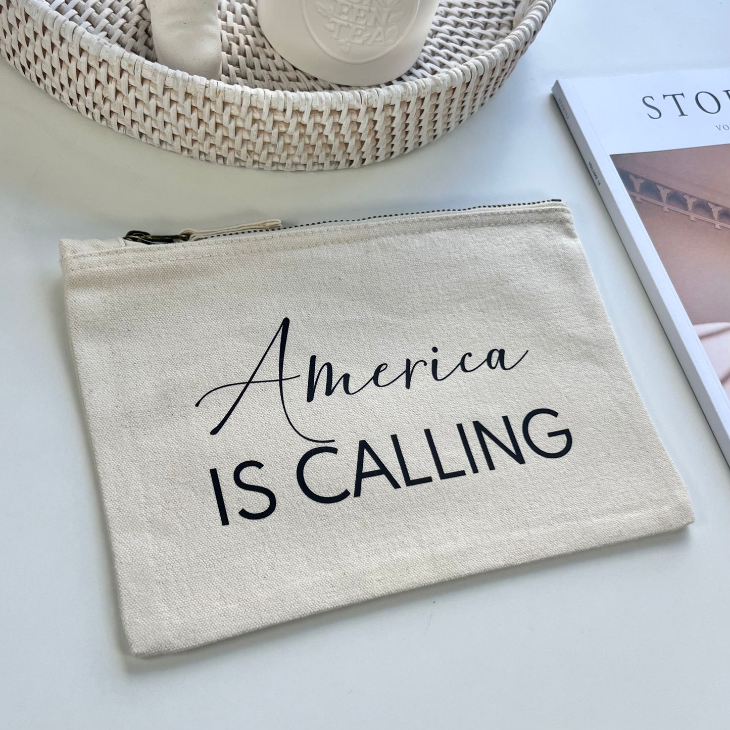 America Is Calling Travel Pouch