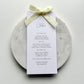 Chloe Menu Place Card With Yellow Cream Bow