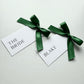 Blake Place Card With Emerald Green Bow