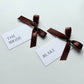 Blake Place Card With Chocolate Brown Bow