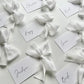 Poppy Place Card With White Bow