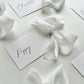 Poppy Place Card With White Bow