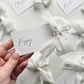 Poppy Place Card With White Bow