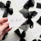 Poppy Place Card With Black Bow