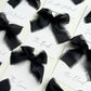 Square Poppy Place Card With Black Bow