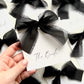 Square Poppy Place Card With Black Bow