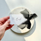 Poppy Place Card With Black Bow