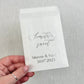 Classic Something Sweet Foiled Glassine Bags For Wedding Favours