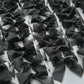 Poppy Menu Place Card With Black Bow