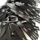 Pre Tied Black Satin Bow Place Names