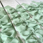 Poppy Menu Place Card With Green Bow