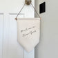 Meet Me In New York Linen Style Hanging Pennant