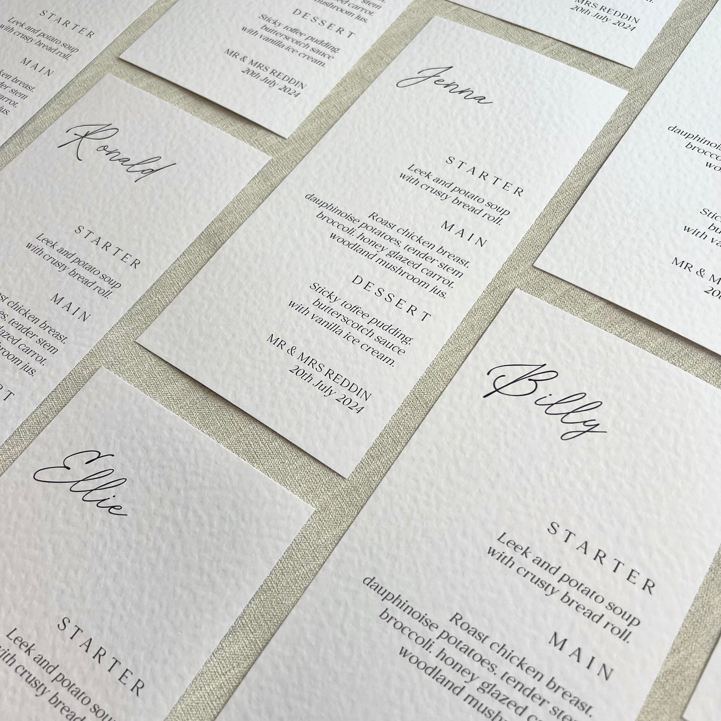 Isabelle Menu Place Cards