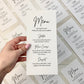 Brittany Menu Cards