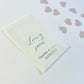 Classic Love Is Sweet Foiled Glassine Bags For Wedding Favours